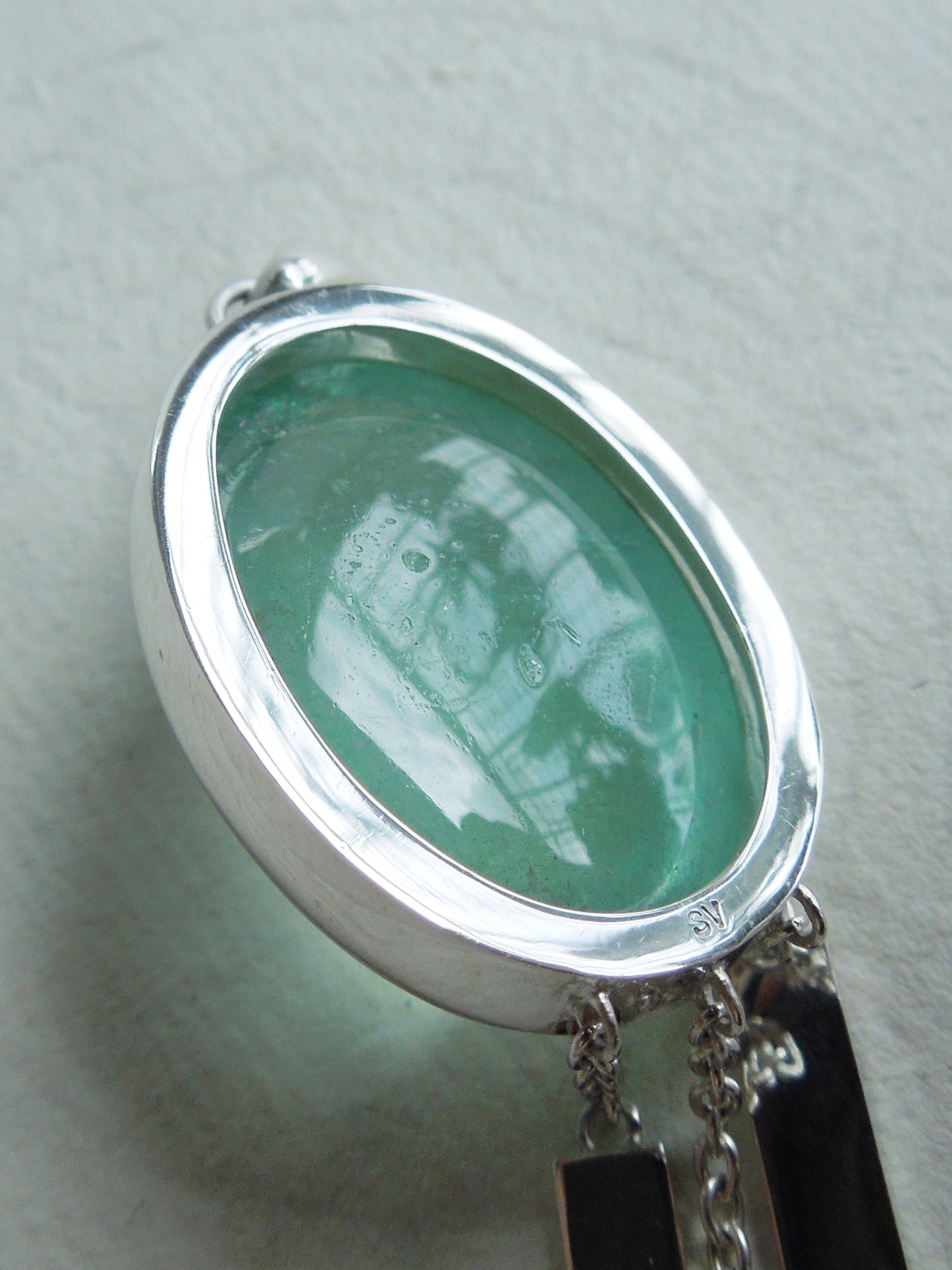 QFO004 Aquamarine Pendant