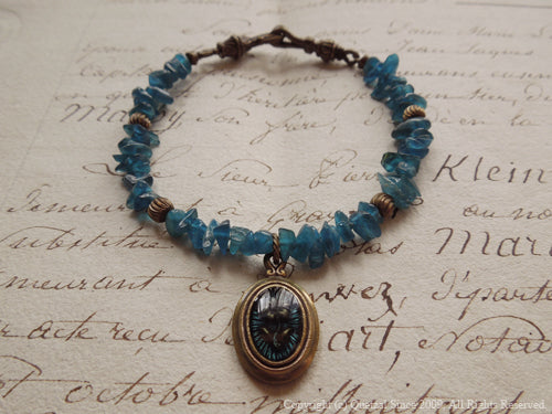 QB03B Lilly Beads Bracelet Brass ver.