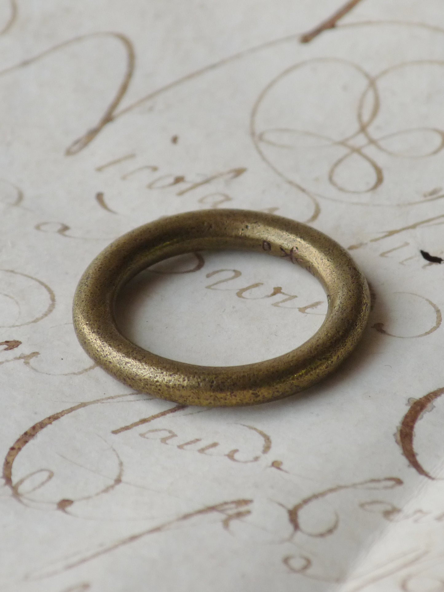 QSO051 Labarum Ring Brass Custom