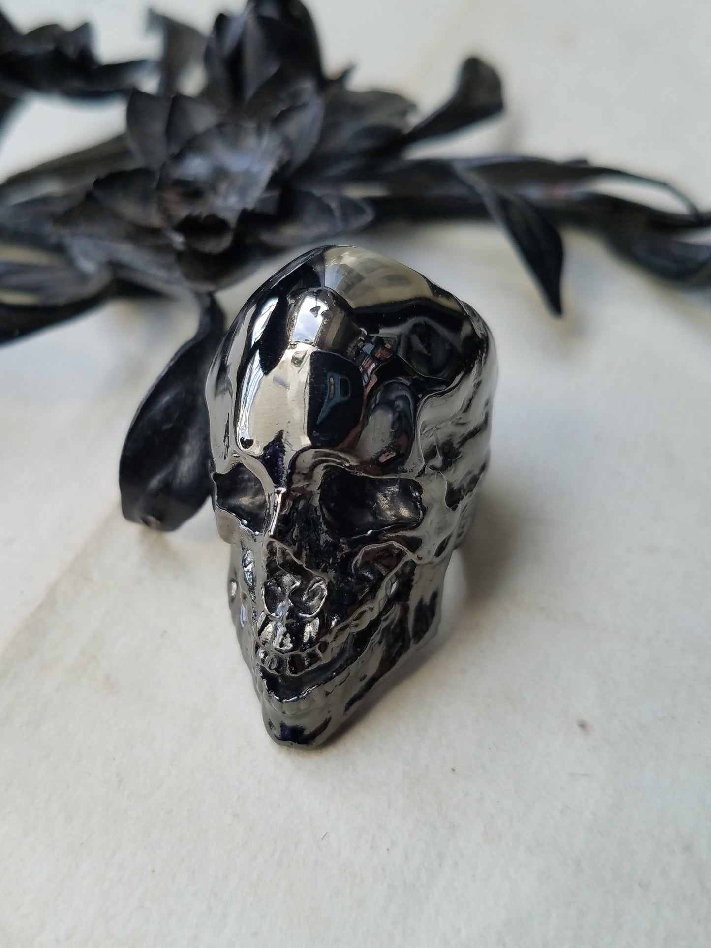 QFO068 Smile Skull Ring