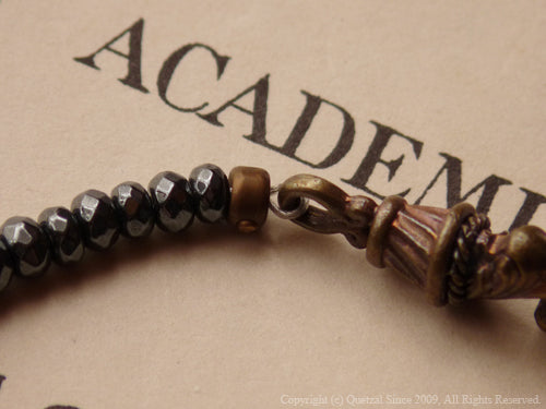 QB04B Rose Beads Bracelet Brass ver.