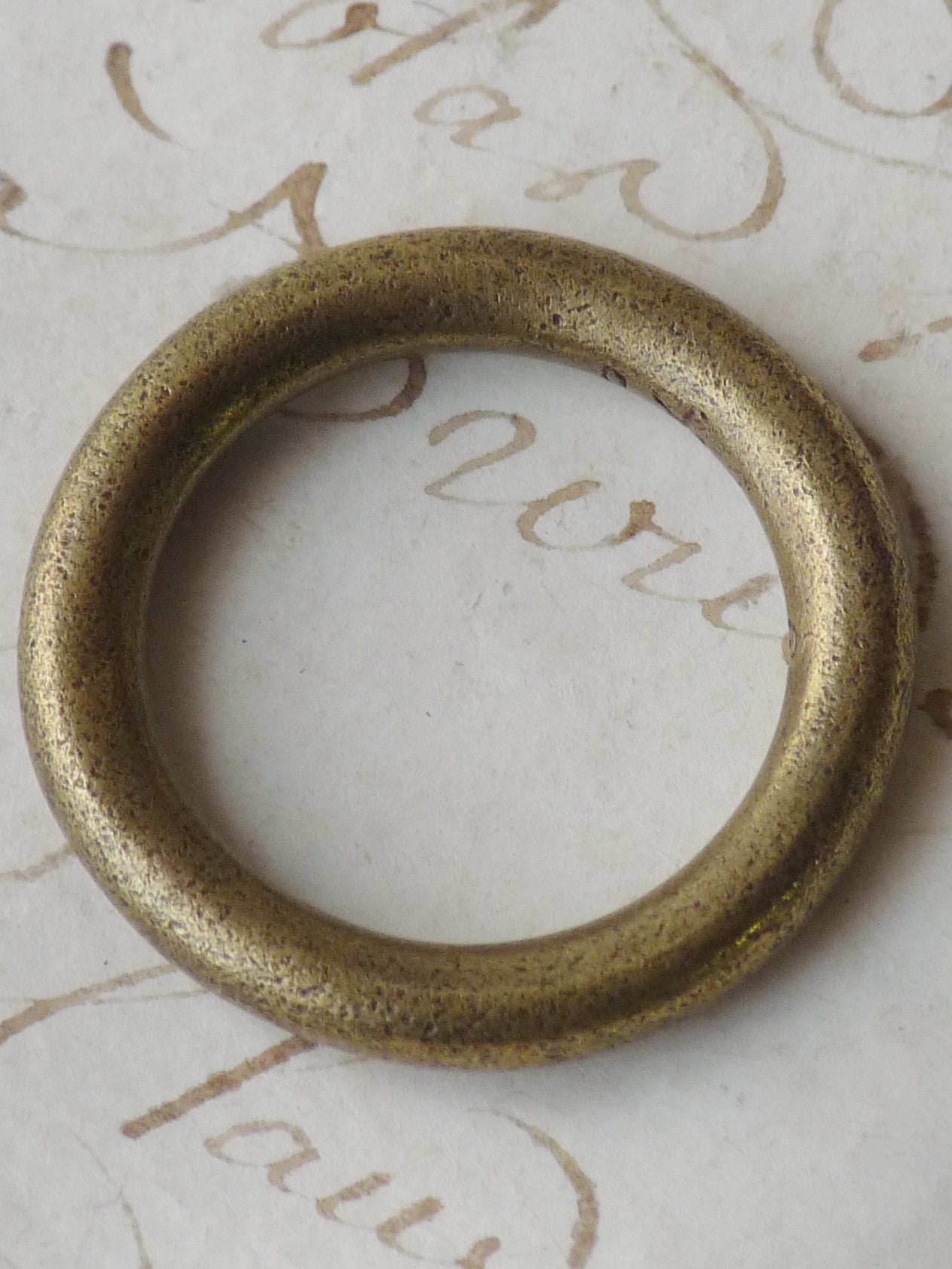 QSO051 Labarum Ring Brass Custom