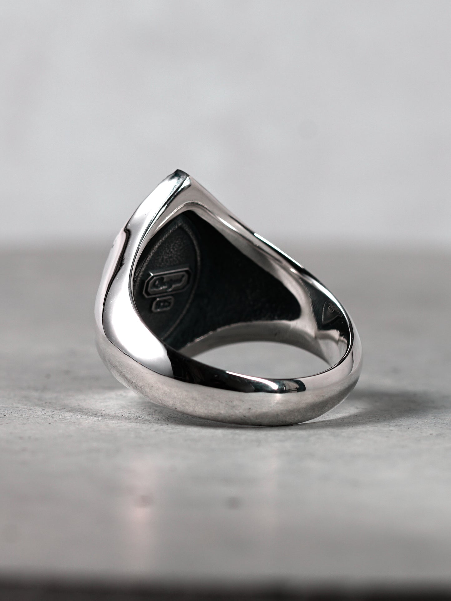 QR38SP Scroll Signet Ring 'Marquess' S Polish ver.