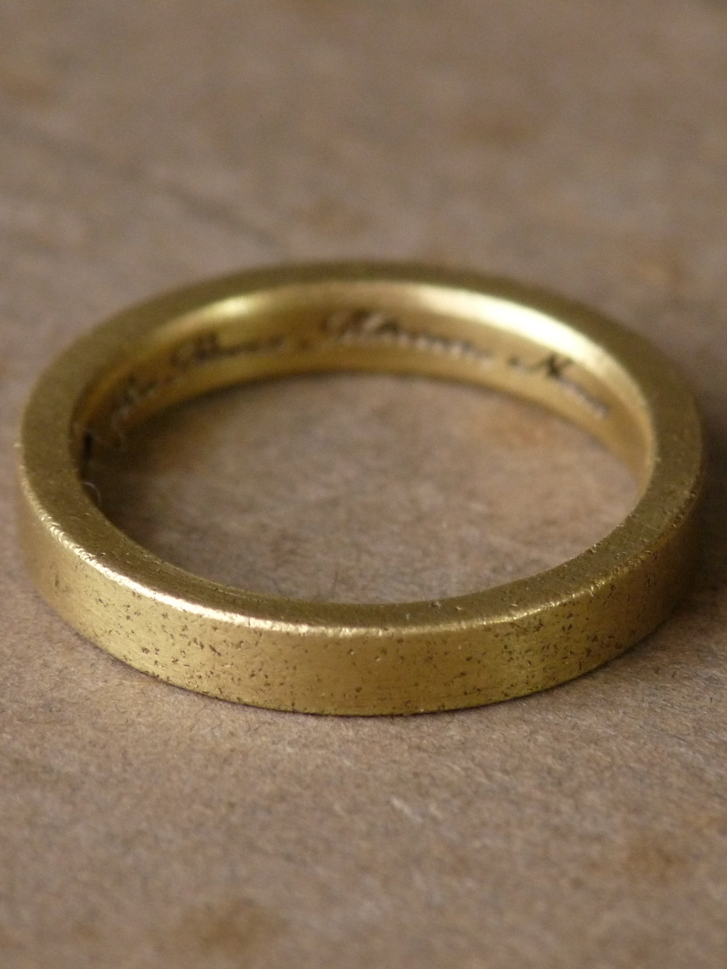 QSO43 Flat Ring Brass Custom