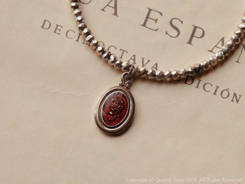 QB04S Rose Beads Bracelet Silver ver.