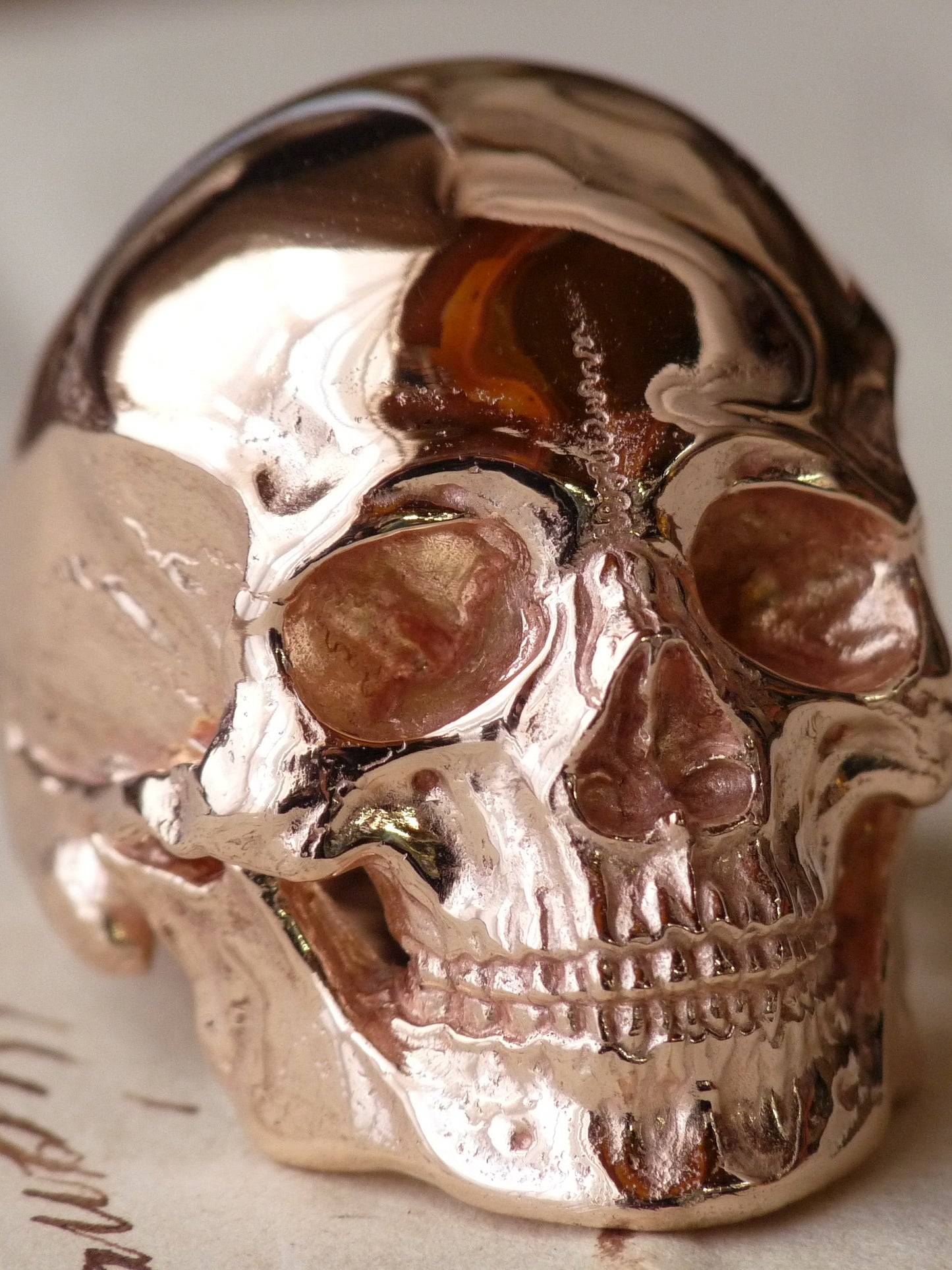 QSO055 Large Thanatos Ring 2 Beryllium Copper Custom