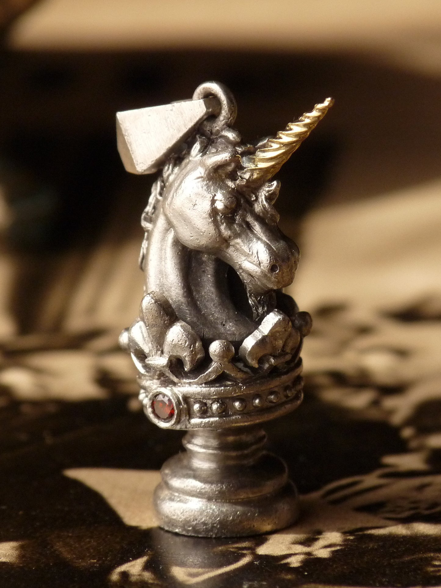 QSO25 Cavalier Pendant Unicorn Custom