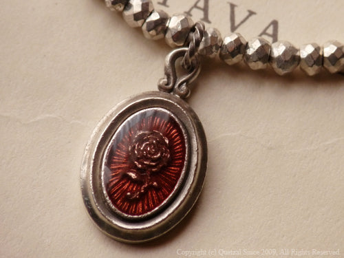 QB04S Rose Beads Bracelet Silver ver.