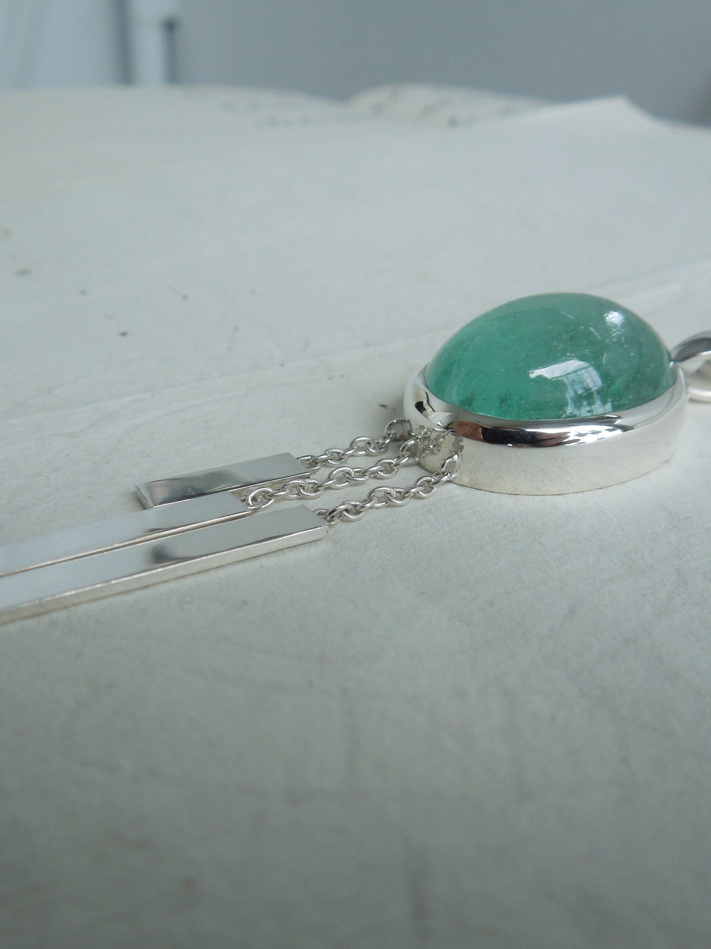 QFO004 Aquamarine Pendant