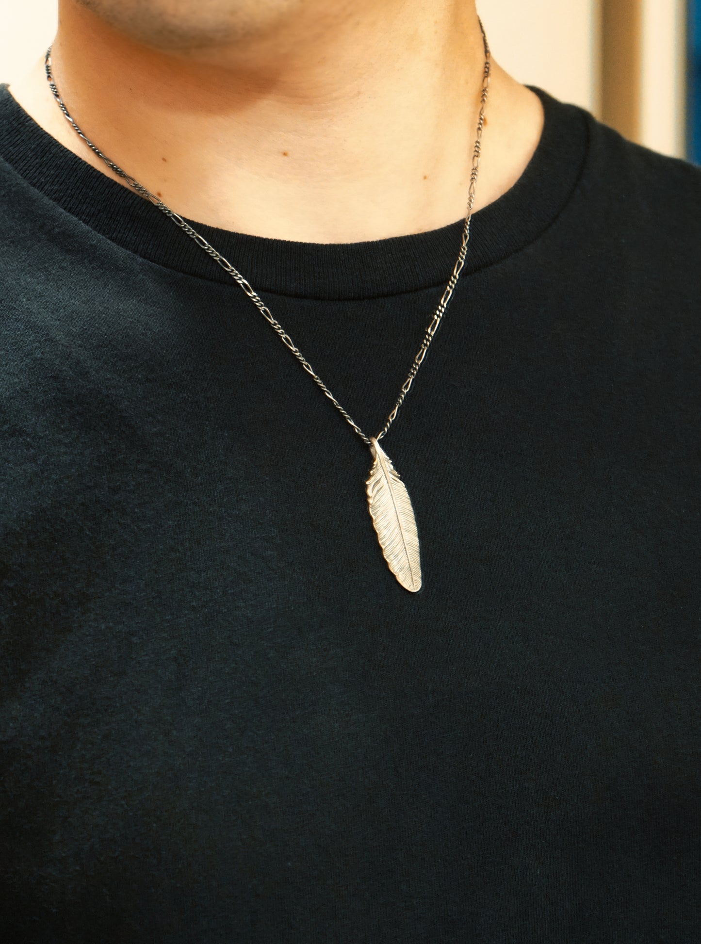 QN32A Feather Pendant B Antique ver.