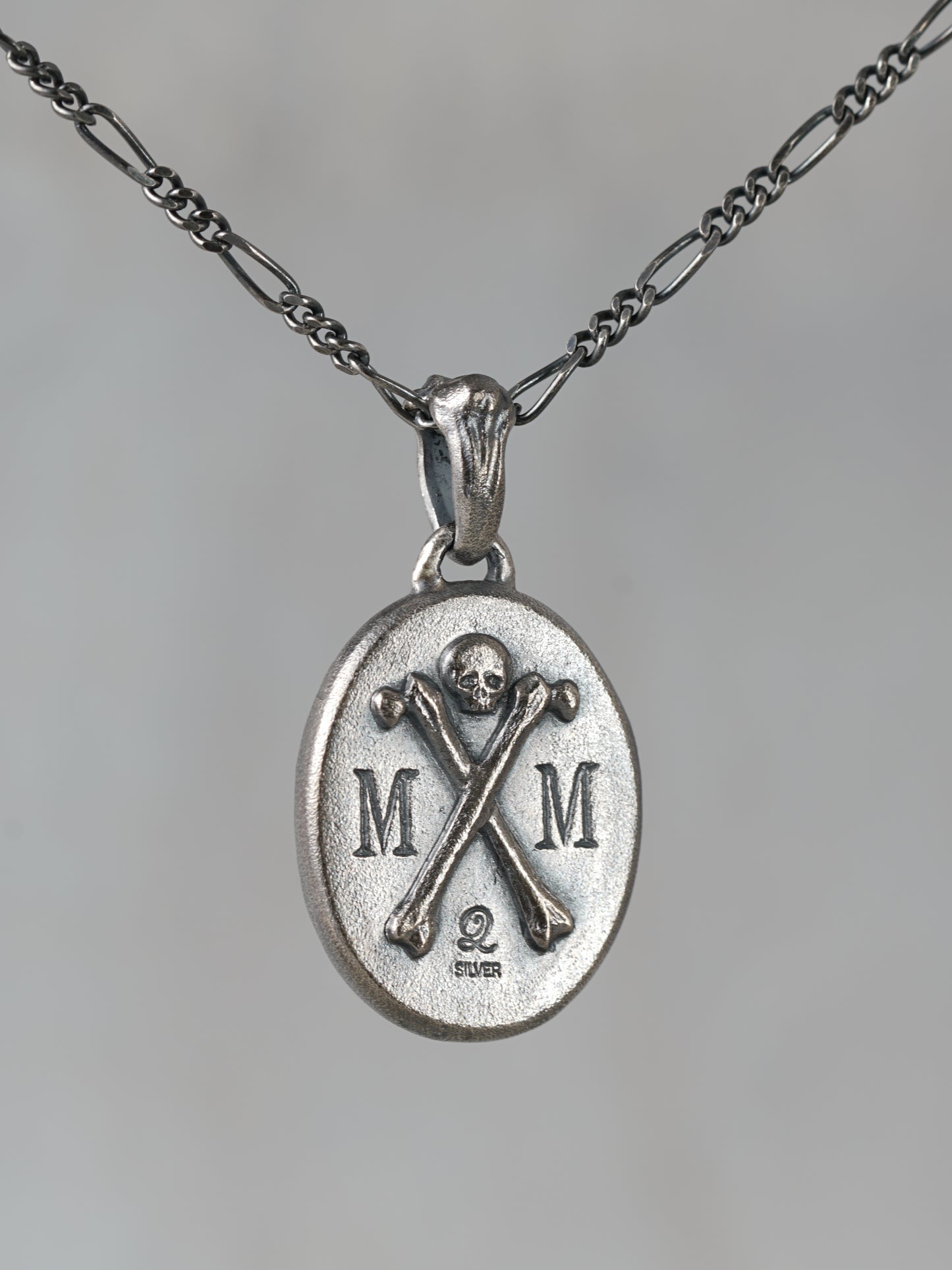 QN34A Memento Mori Skull Pendant Antique ver.
