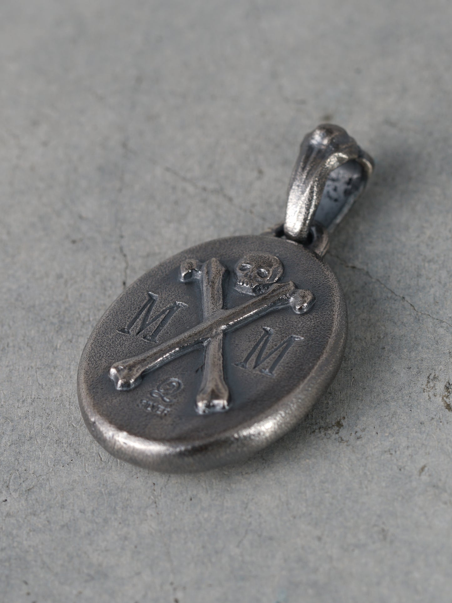 QN34A Memento Mori Skull Pendant Antique ver.