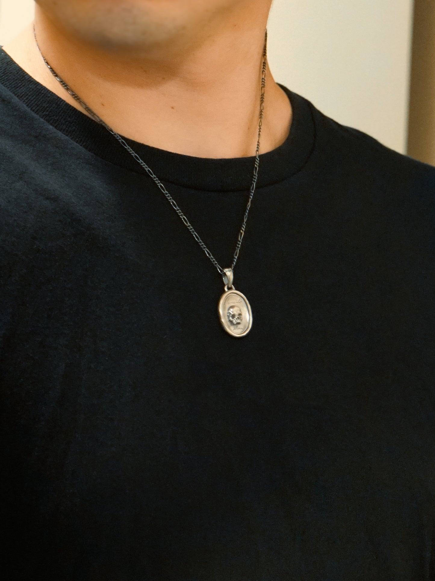 QN34A Memento Mori Skull Pendant Antique ver.