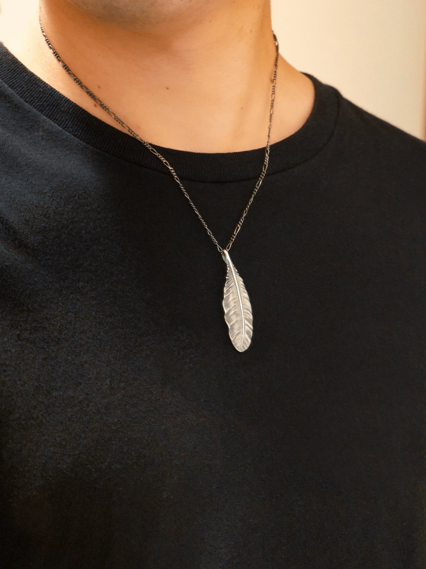 QN31P Feather Pendant A Polish ver.