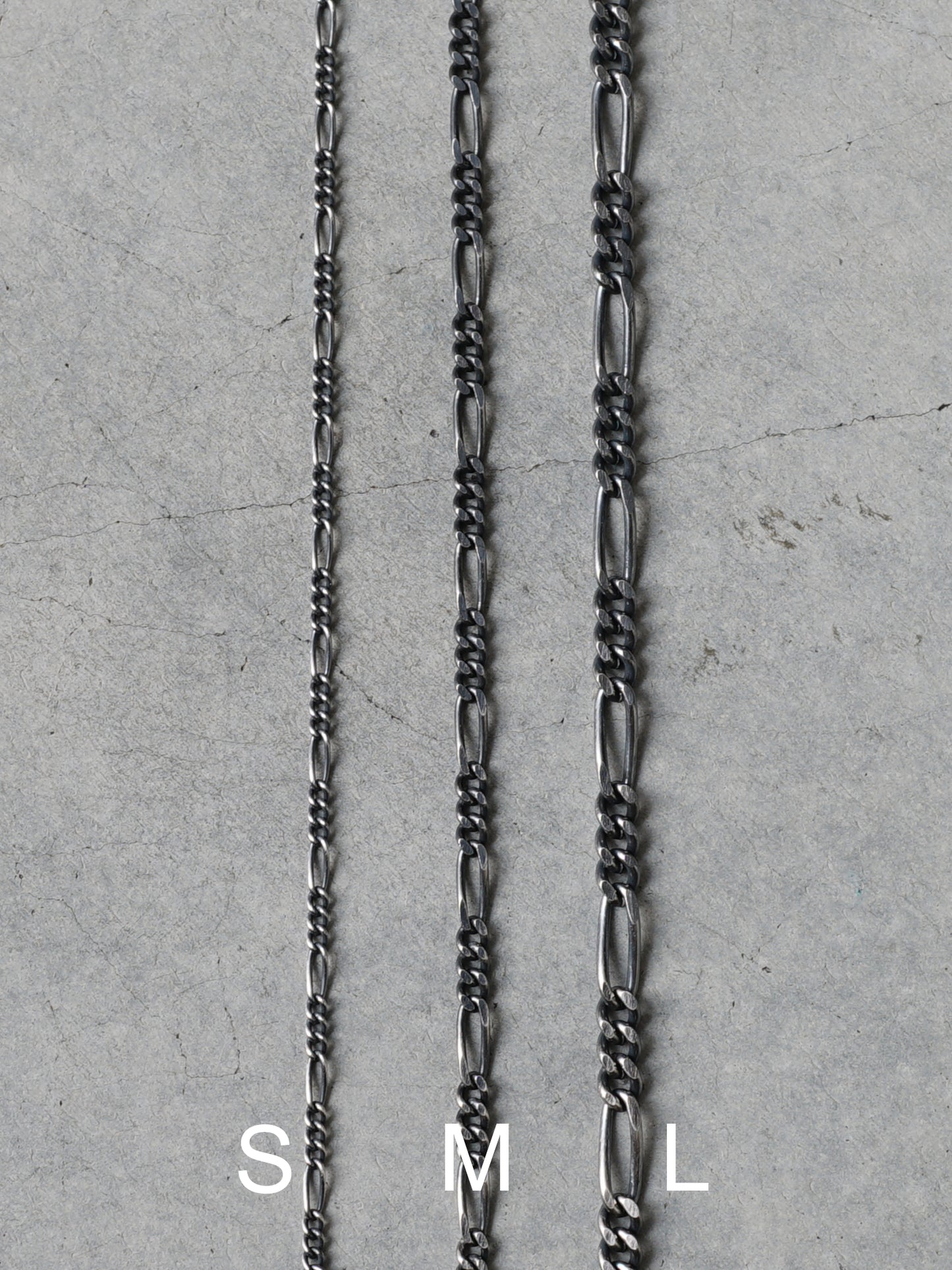 QO02SM Ajaster Figaro Chain M All Silver ver.