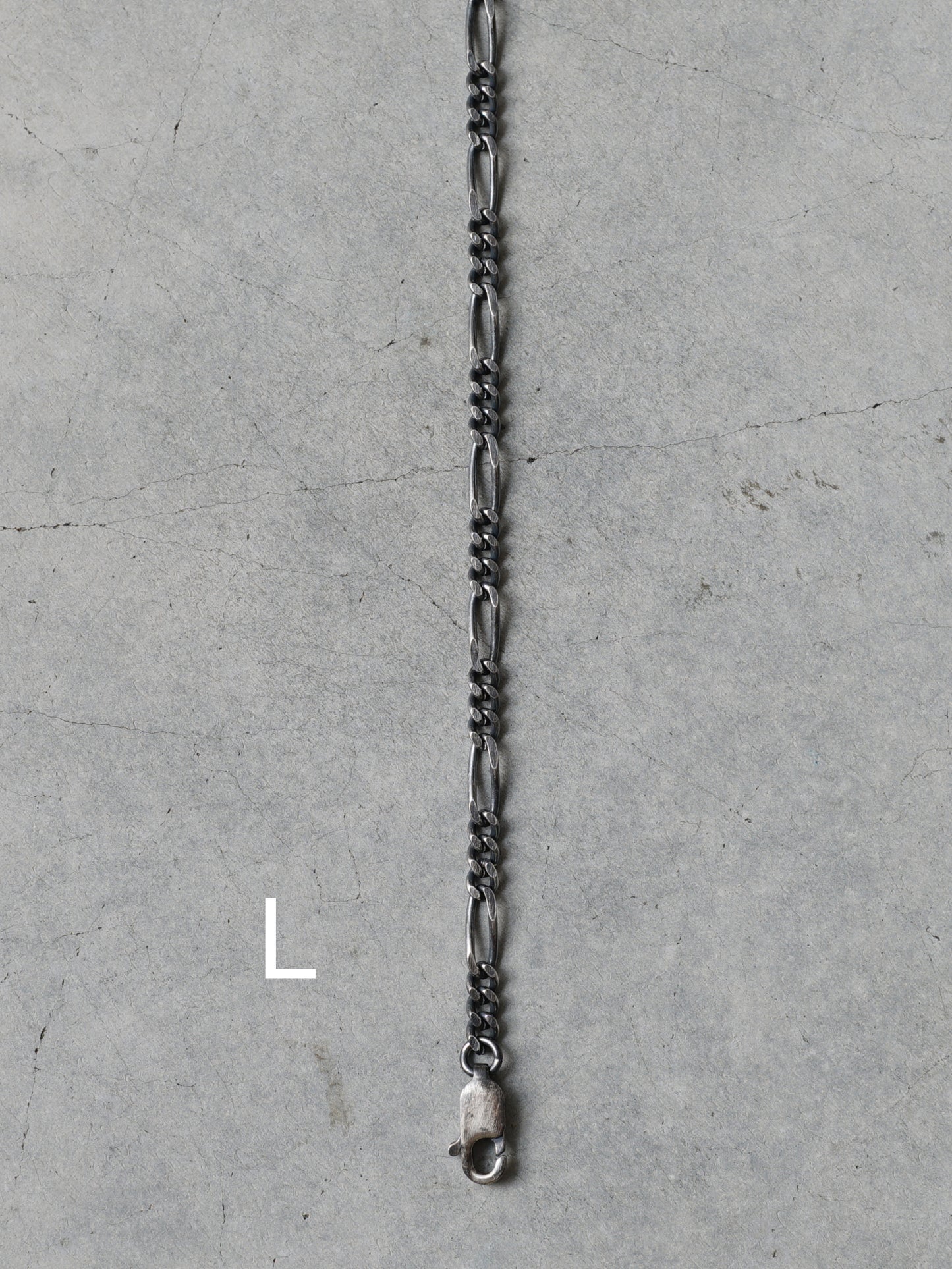 QO02SM Ajaster Figaro Chain M All Silver ver.