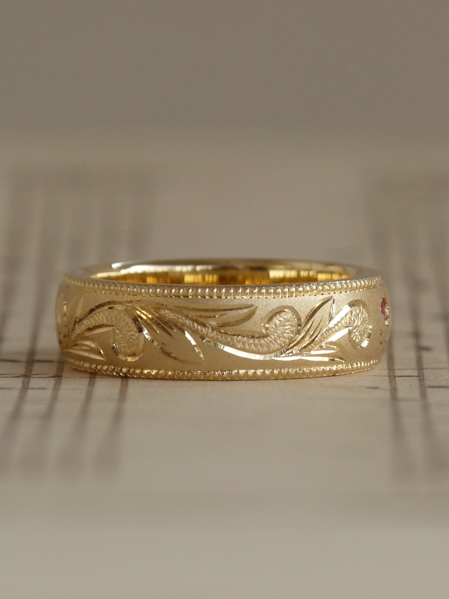 QFO031 Gold Marriage Ring