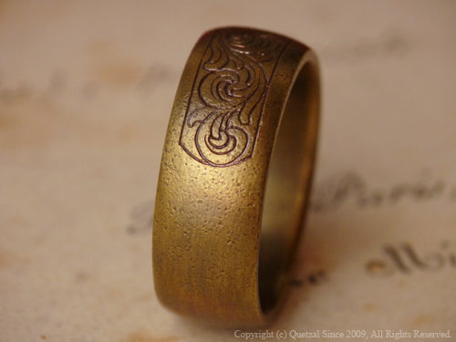 QR18B Engrave Ring Brass ver.