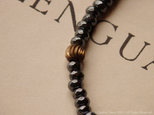 QB04B Rose Beads Bracelet Brass ver.