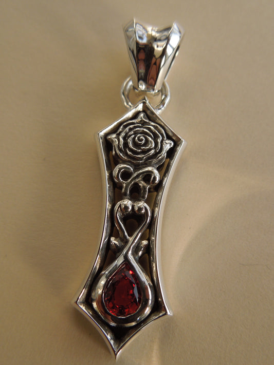 QFO057A Rose Pendant 2