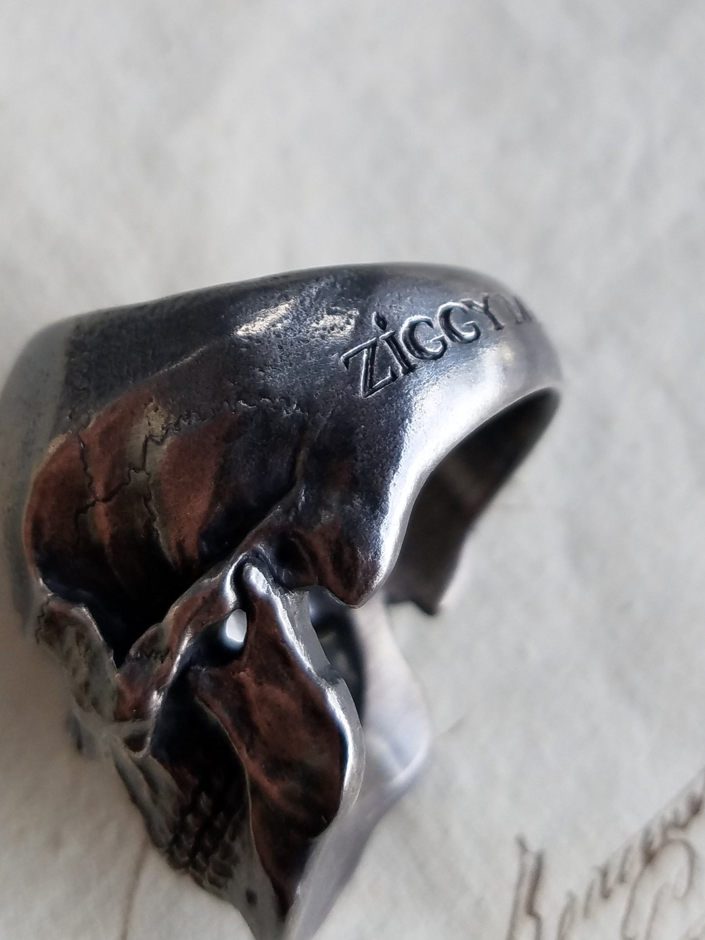 QSO062 Large Thanatos Ring 2 Thunder Custom