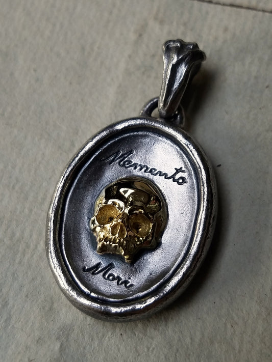 QSO096 Memento Mori Skull Pendant Custom 3