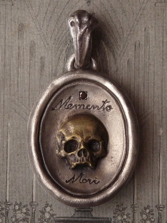 QSO094 Memento Mori Skull Pendant Custom