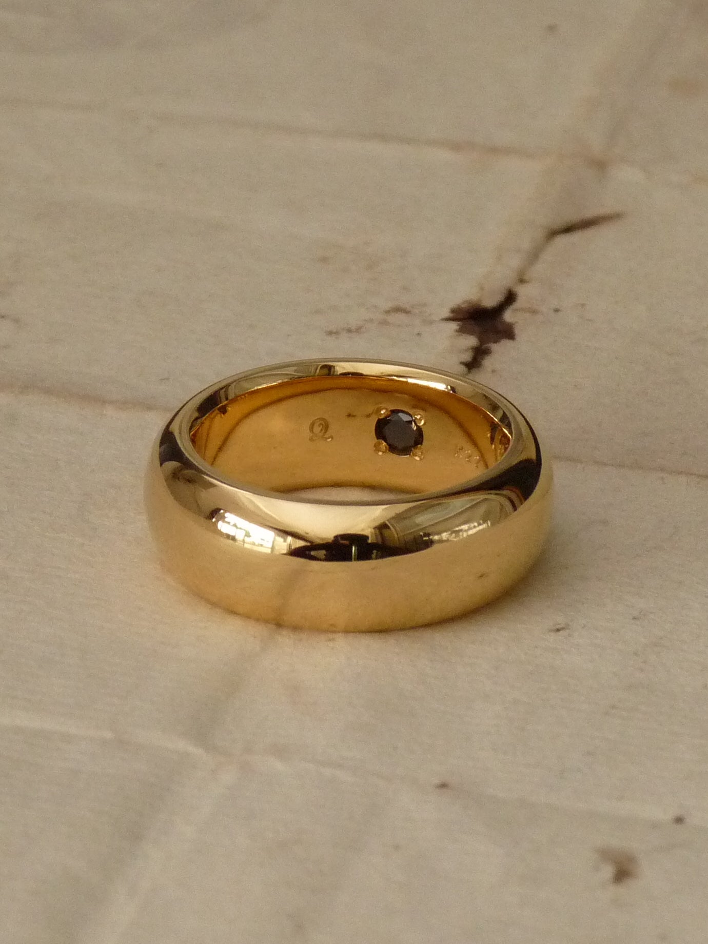 QFO041 K22 Gold Ring