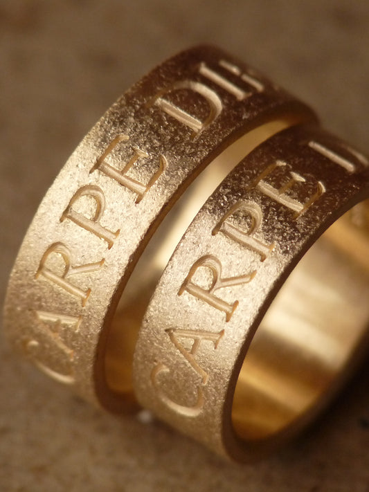 QSO16 Carpe Diem Ring Gold Plating Custom