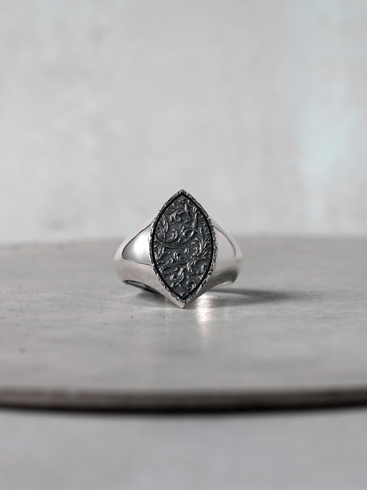 QR38SP Scroll Signet Ring 'Marquess' S Polish ver.