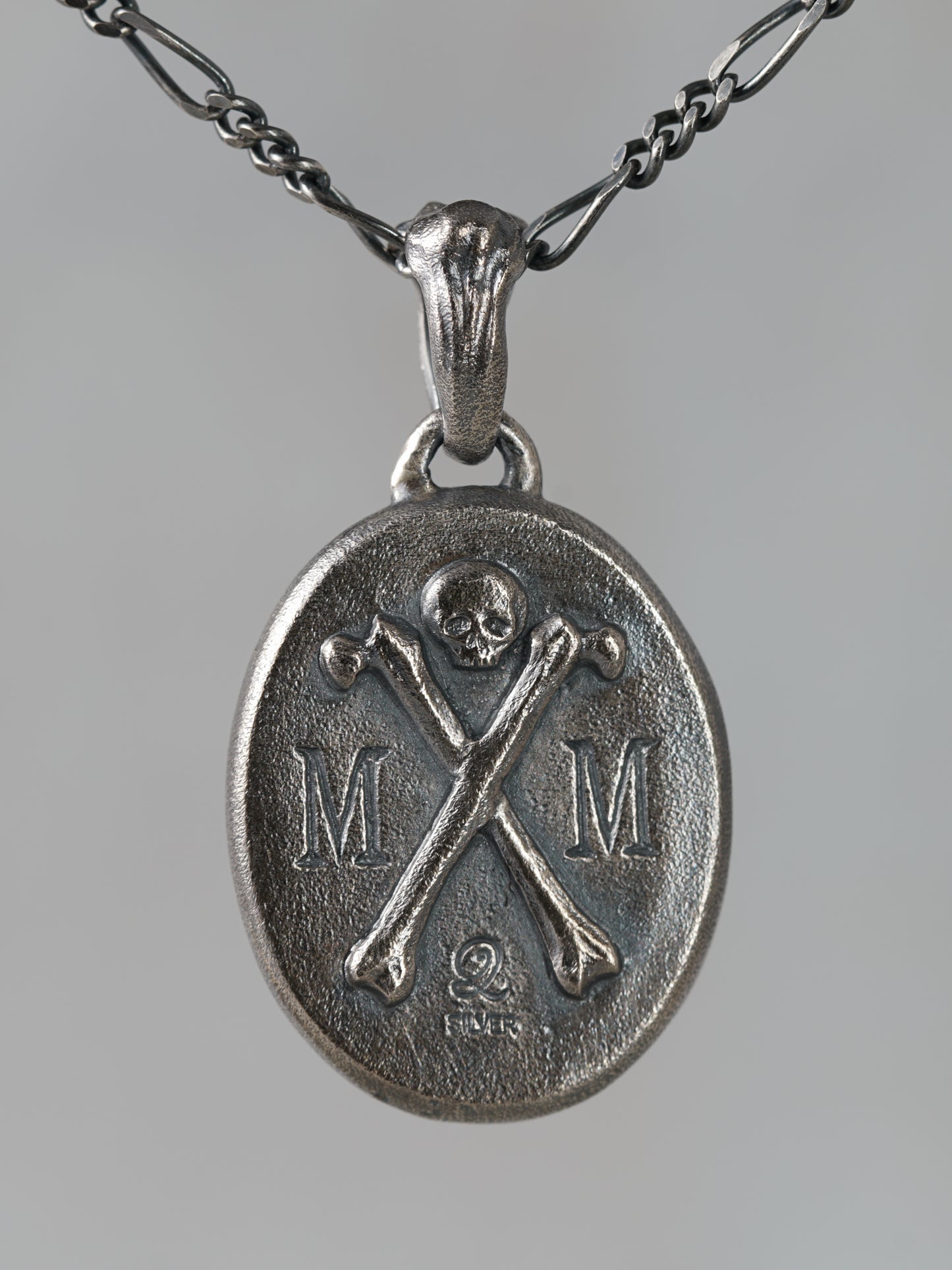 QN34A Memento Mori Skull Pendant Antique ver.