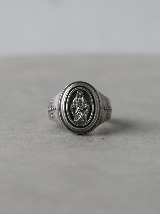 QR23NA Small Maria Oval Ring Normal and Antique ver.