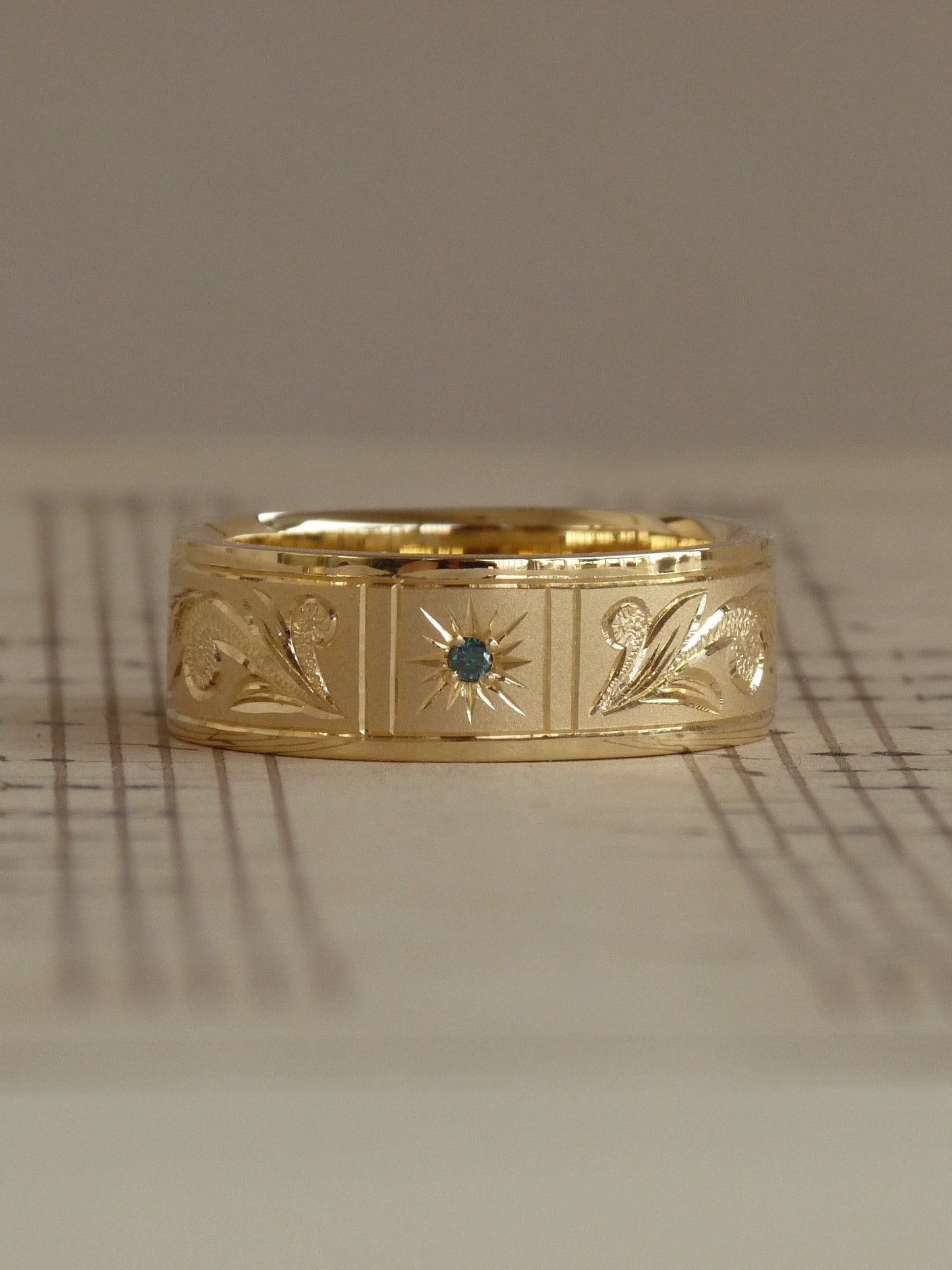 QFO031 Gold Marriage Ring