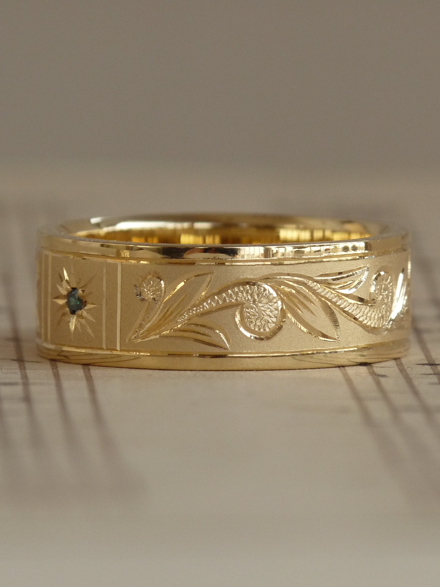 QFO031 Gold Marriage Ring