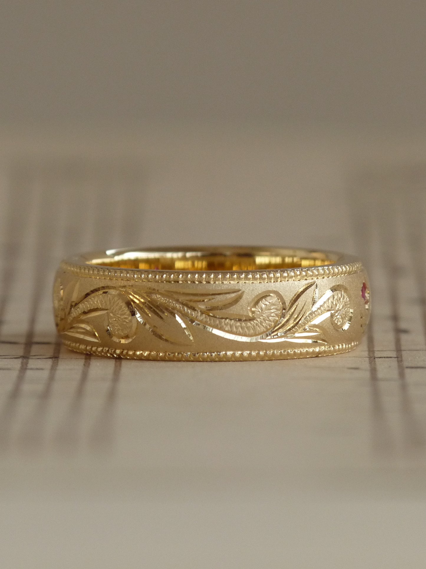 QFO031 Gold Marriage Ring